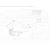 Triangular coffee table Oksbol