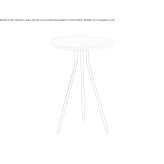 Round ash coffee table Jabiru