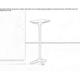 Round aluminum coffee table for the living room Susa