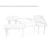 Metal coffee table Ekenaes