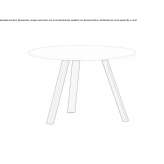 Round coffee table Klemzig