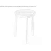 Round wooden coffee table Magdala