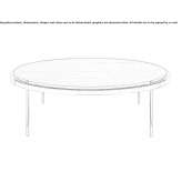 Round wooden coffee table Lardero