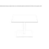 Low square coffee table made of MDF Podivin