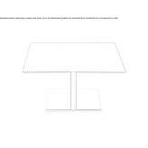 Low square coffee table made of HPL Podivin