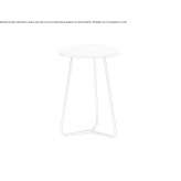 High triangular side table made of oak wood Peculiar