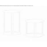 Round metal high side table Osebiti