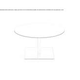 Low round coffee table made of MDF Podivin