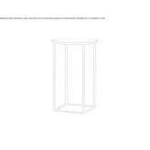 Round, high side table made of ceramic materials Visone