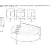 Low round coffee table Manduel