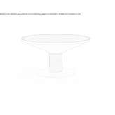 Low round coffee table Saix