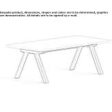 Rectangular coffee table made of laminate Klemzig