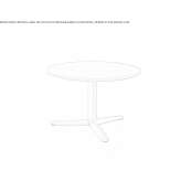 Round metal coffee table Selimiye