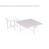 Square metal coffee table Ekenaes