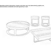 Round metal coffee table Zablocie