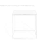 Square side table Gercus