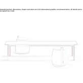 Rectangular coffee table made of wooden veneer Kayapa