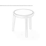 Round marble coffee table Magdala