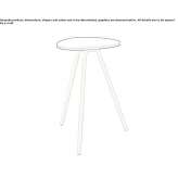 Tall side table Lurano