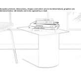 Low steel coffee table Tarutyne