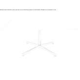 Rectangular coffee table made of MDF and aluminum base Klaipeda