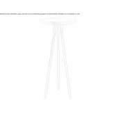 Round oak high side table Jabiru