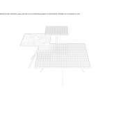 Square metal coffee table Ekenaes