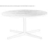 Round coffee table with 4-star base Lledrod