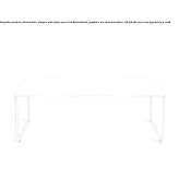Rectangular wooden coffee table on a sleigh base Caggiano