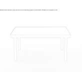 Low square metal coffee table Enna