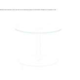 Round glass coffee table Grein
