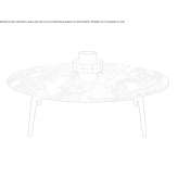 Low marble coffee table Filotas