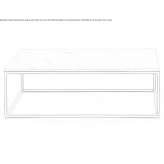 Low metal and Calacatta Oro marble coffee table Talence