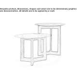Round coffee table Laja