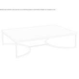 Low coffee table made of wood and metal Ketchum