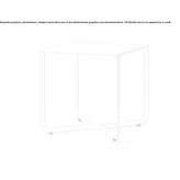 Square coffee table with HPL top Tampate