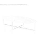 Oval coffee table made of Calacatta marble Rogatica