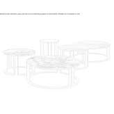 Low metal coffee table with a marble top Duronia