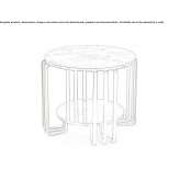 Okrągły stolik kawowy Zlota