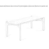 Rectangular oak coffee table Gozeli