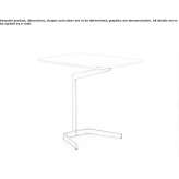Side table with a lacquered wood top Rogatica