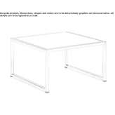 A coffee table made of solid wood in a modern style for the living room Tabua