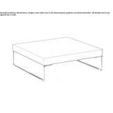 Low square wooden coffee table Dieren