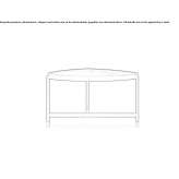 Low metal coffee table Terrades