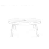 Round coffee table Almagres