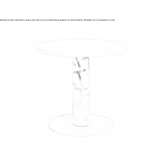 Round metal coffee table Cloete