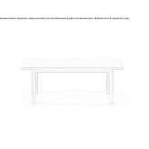 Low rectangular coffee table made of oak wood Lisky