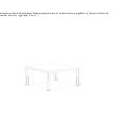 Square bistro side table Coloso