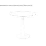 Round steel coffee table Wawer