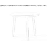 Tall side table made of beech wood Linthal